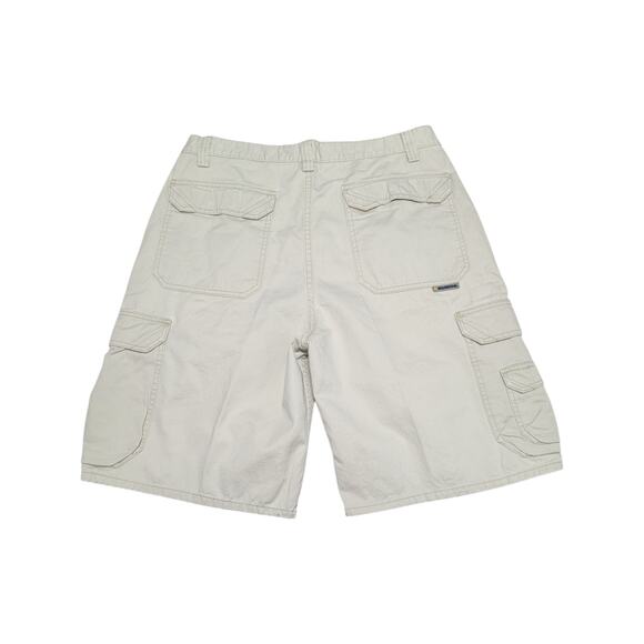 Vintage Levi's Silver Tab Cargo Shorts Khaki Beige Mens 36 Y2K Silvertab Retro - Picture 2 of 6